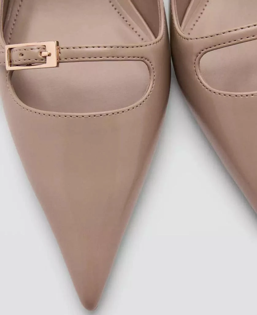 Mango Women's Buckle Detail Slingback Heeled Shoes 3