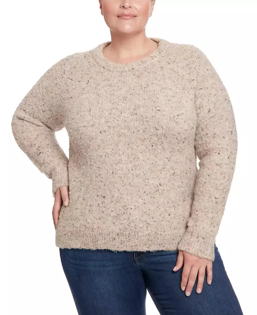 Joseph A Plus Size Boucle Crewneck Pullover Sweater 4