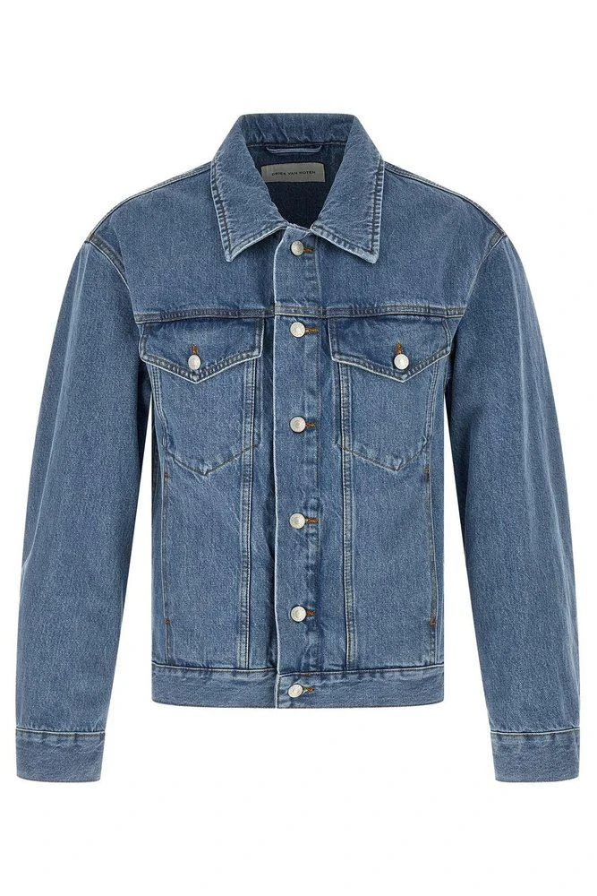Dries Van Noten Dries Van Noten Vuskin Contrast-Stitch Denim Jacket