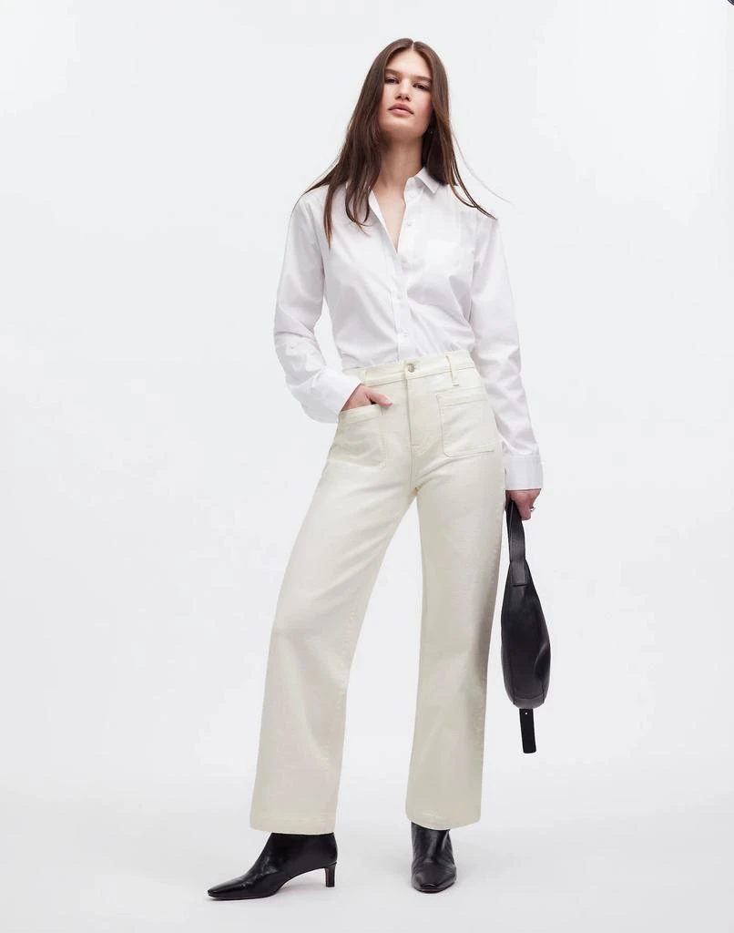Madewell The Tall Emmett Wide-Leg Full Length Jean: Patch Pocket Edition 1
