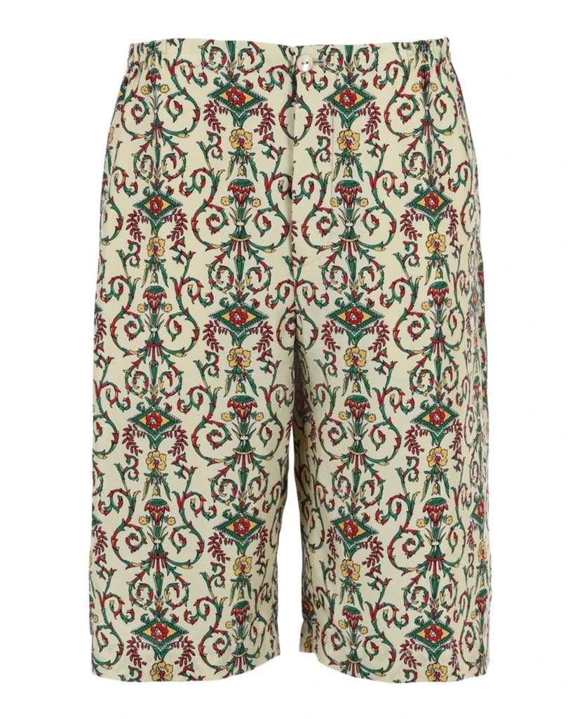 Gucci Printed Silk Shorts 1