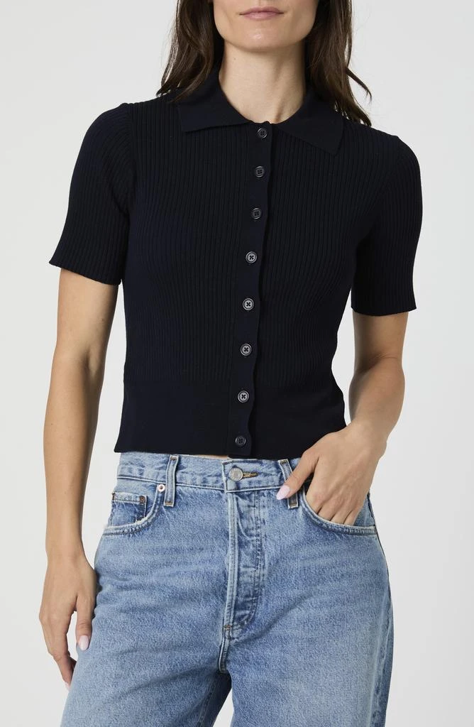 French Connection Alonzo Ribbed Button Up Cardigan