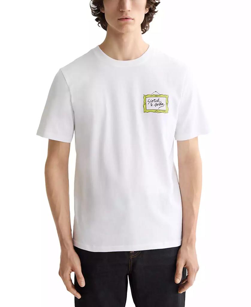 Scotch & Soda Men's Short Sleeve Screen Print Logo Graphic T-Shirt