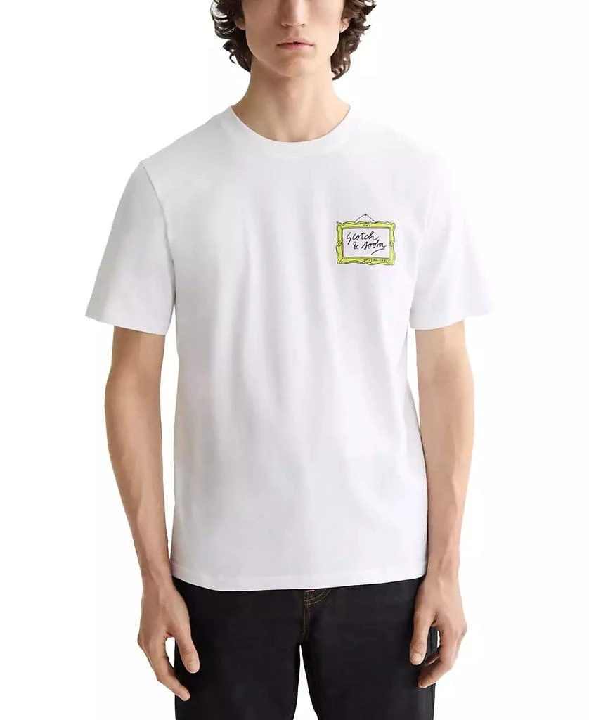 Scotch & Soda Men's Short Sleeve Screen Print Logo Graphic T-Shirt 1