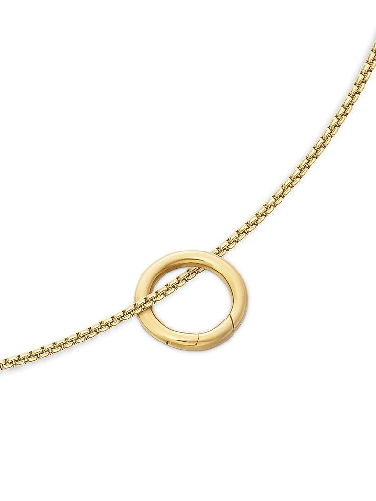 David Yurman Smooth Amulet Holder in 18K Yellow Gold, 12.3mm 2
