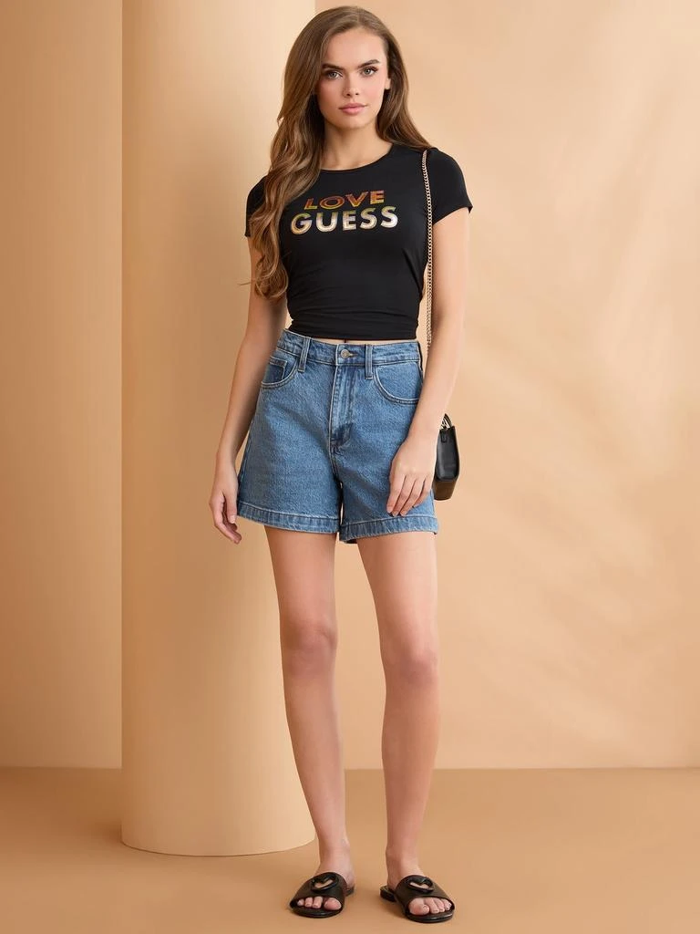 Guess Factory Elizabeth High-Rise Dad Shorts 2