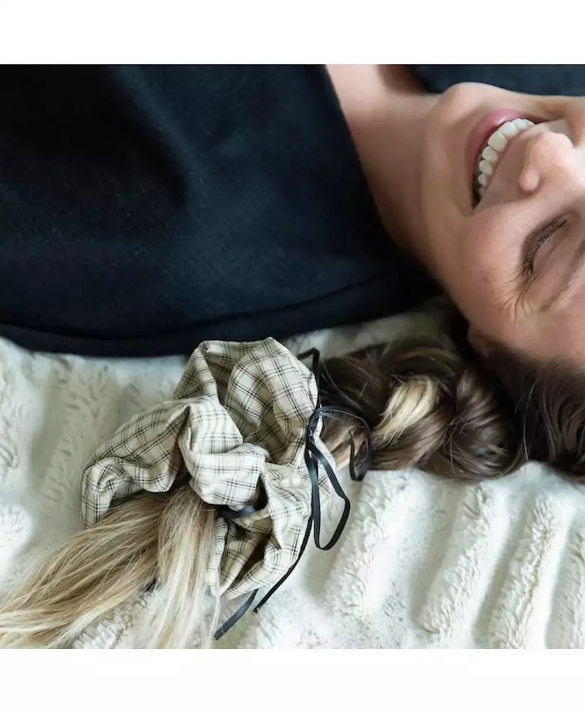 Headbands of Hope Women
s Oversized Ribbon Scrunchie Set of 3 - Plaid Bows 5