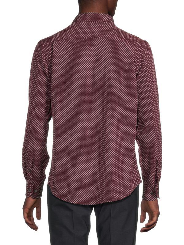 Report Geometic Print Long Sleeve Shirt