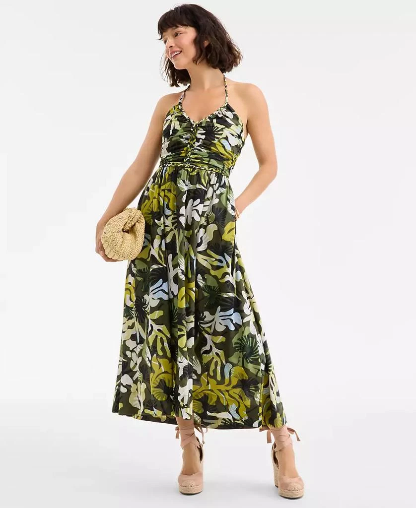 On 34th Women's Braided-Trim Halter Maxi Dress, Exclusively at Macy's 1