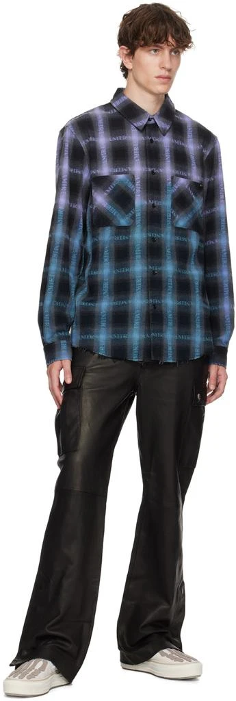 AMIRI Black Patch Pocket Leather Pants 4