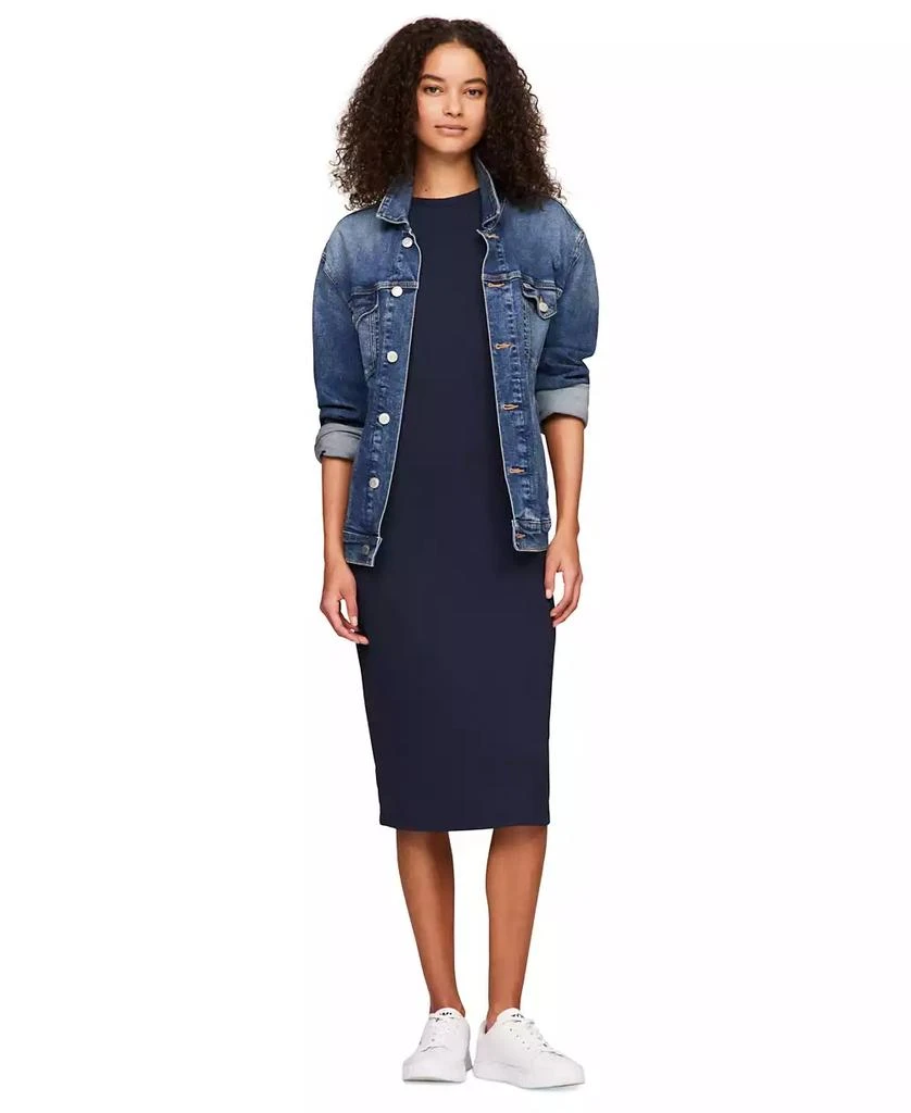 Tommy Jeans Women's Ribbed Bodycon Midi Dress 3