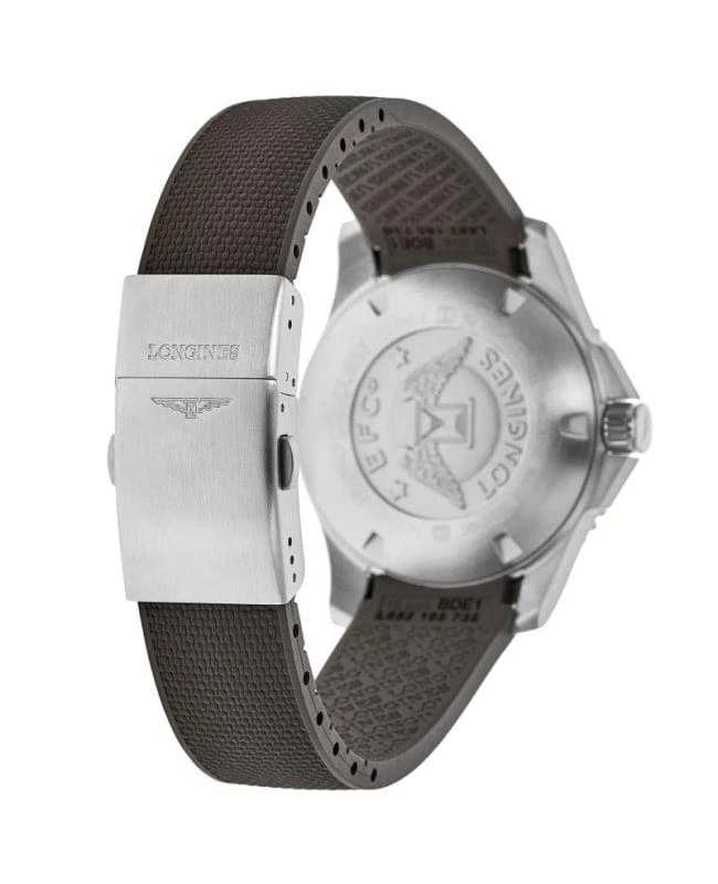 Longines Longines HydroConquest Automatic Grey Dial Rubber Strap Men's Watch L3.781.3.78.9 4