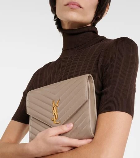 Yves Saint Laurent Cassandre matelassé leather pouch 2