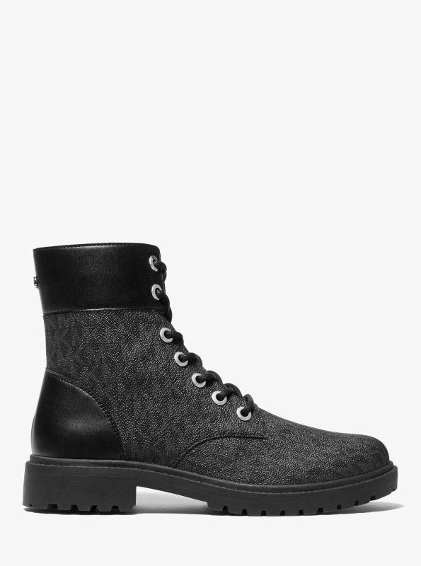 Michael Kors Alistair Signature Logo Combat Boot 2