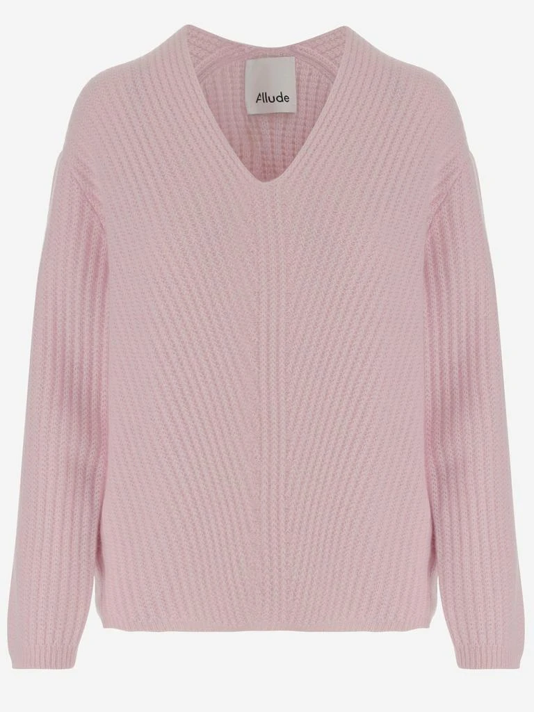 Allude Allude V-Neck Knit Sweater 1