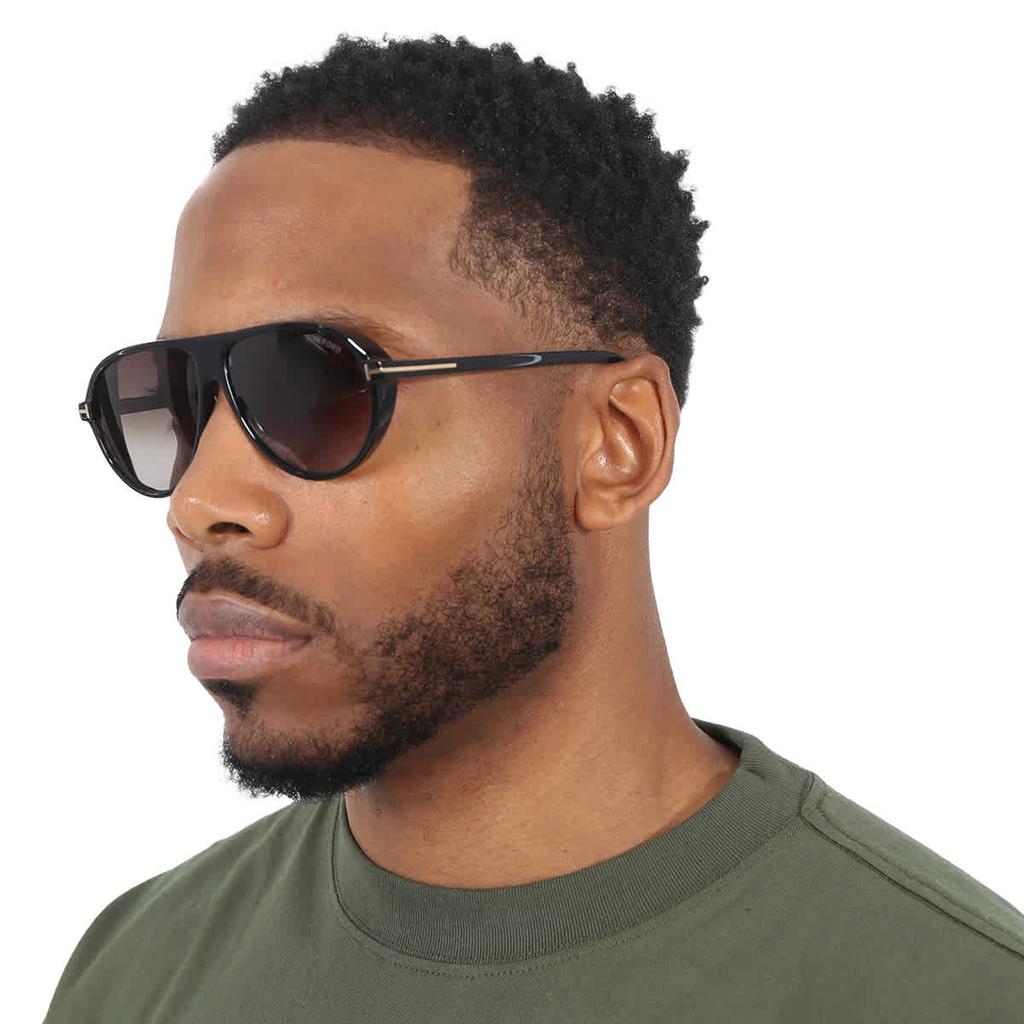 Tom Ford Marcus Smoke Gradient Pilot Men's Sunglasses FT1023 01B 60