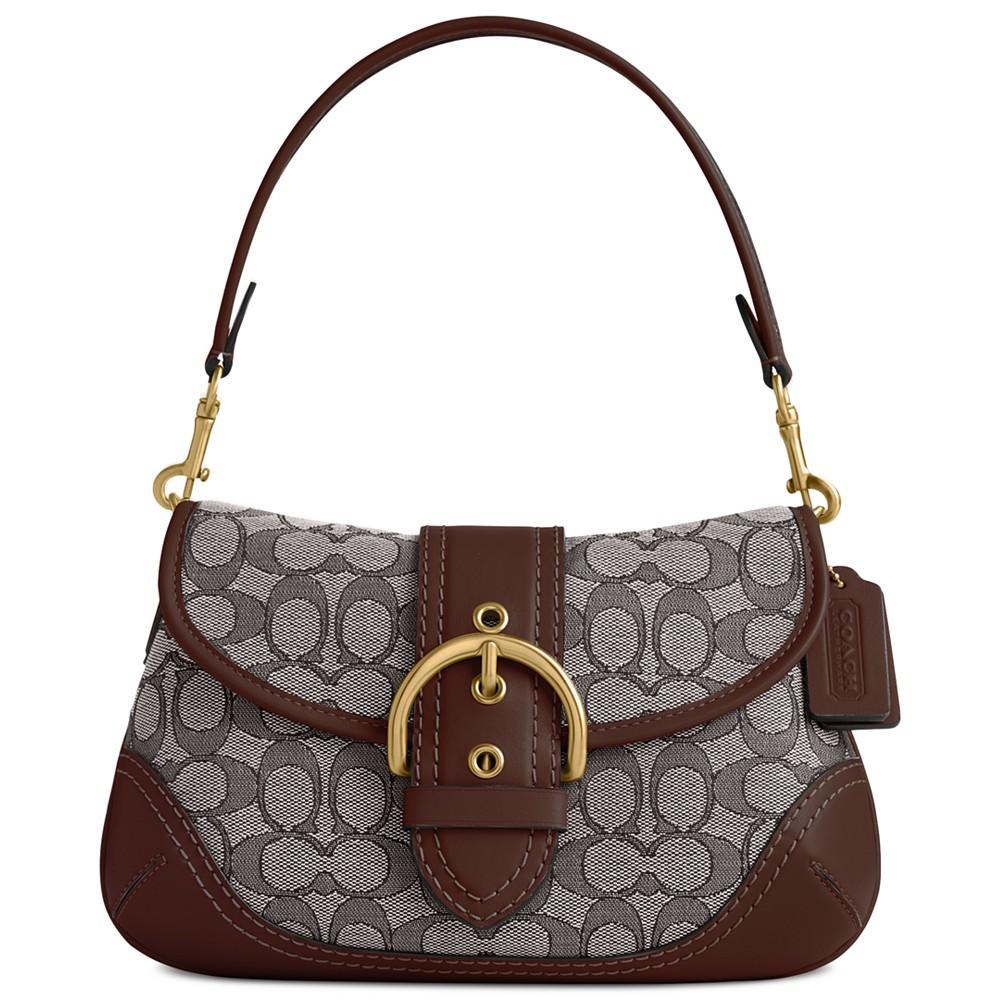 COACH Soho Signature Jacquard Top Handle Shoulder Bag