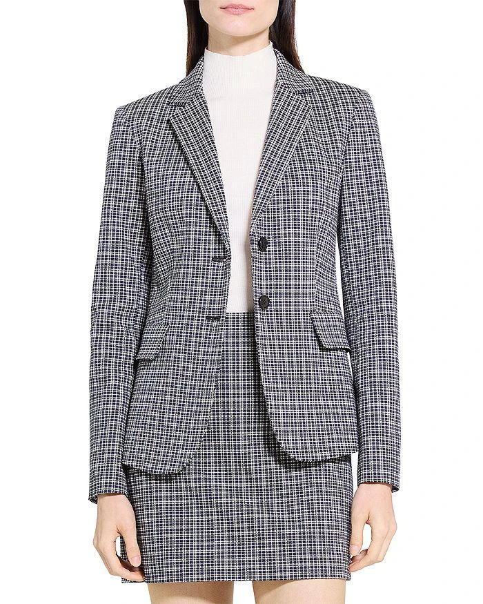 Theory Carissa Plaid Blazer