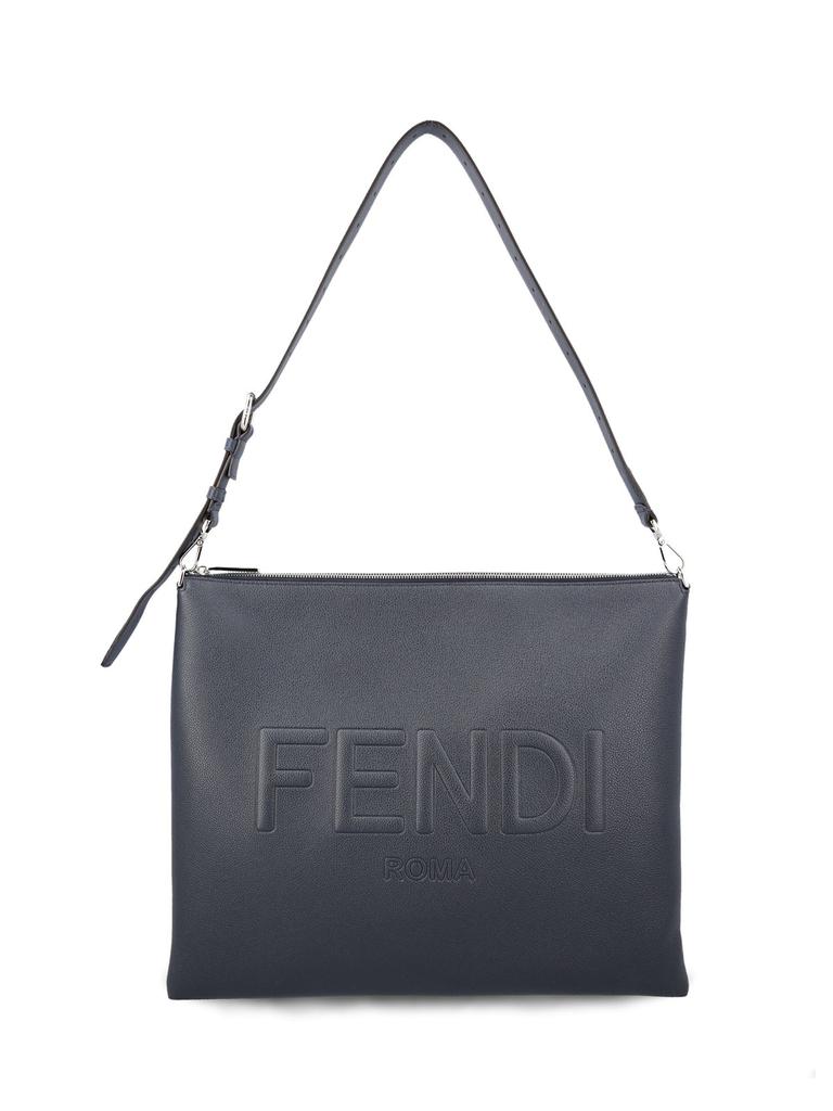 ショルダーバッグ FENDI BLACK LEATHER FENDI AFTER FENDI ROMA SHOULDER BAG Fendi Fendi After Fendi Roma Messenger Bag - Shoulder Bags