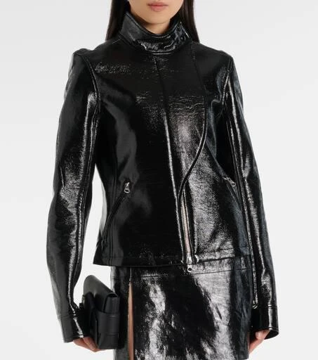 Courrèges Coated canvas biker jacket 6