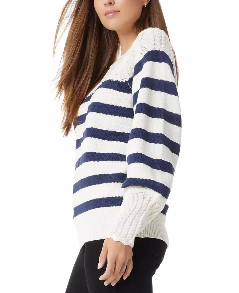 Sam Edelman Women's Joy Novelty Yoke Striped Sweater 3