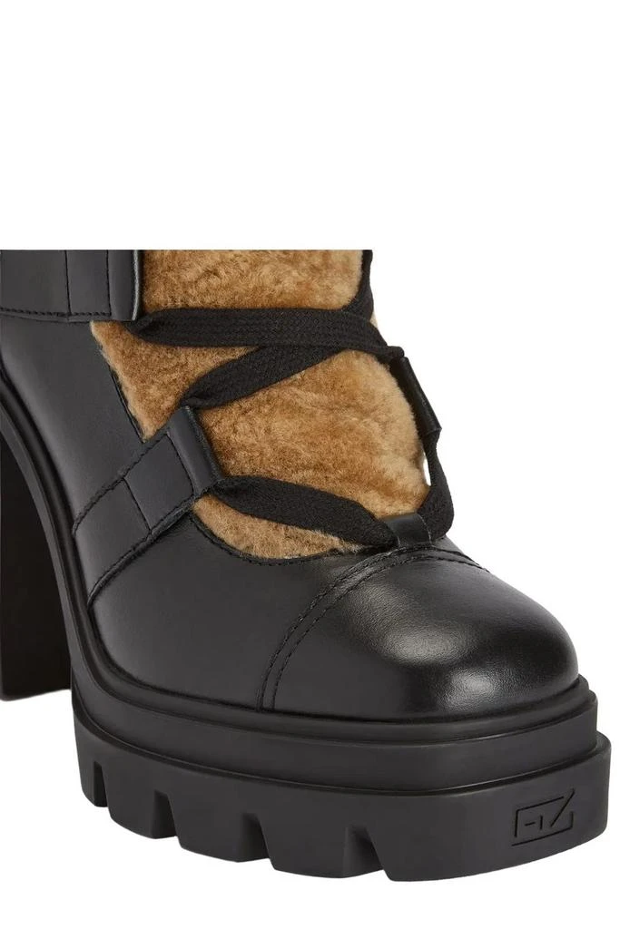 Giuseppe Zanotti Giuseppe Zanotti Leyre Shearling Biker Boots 4