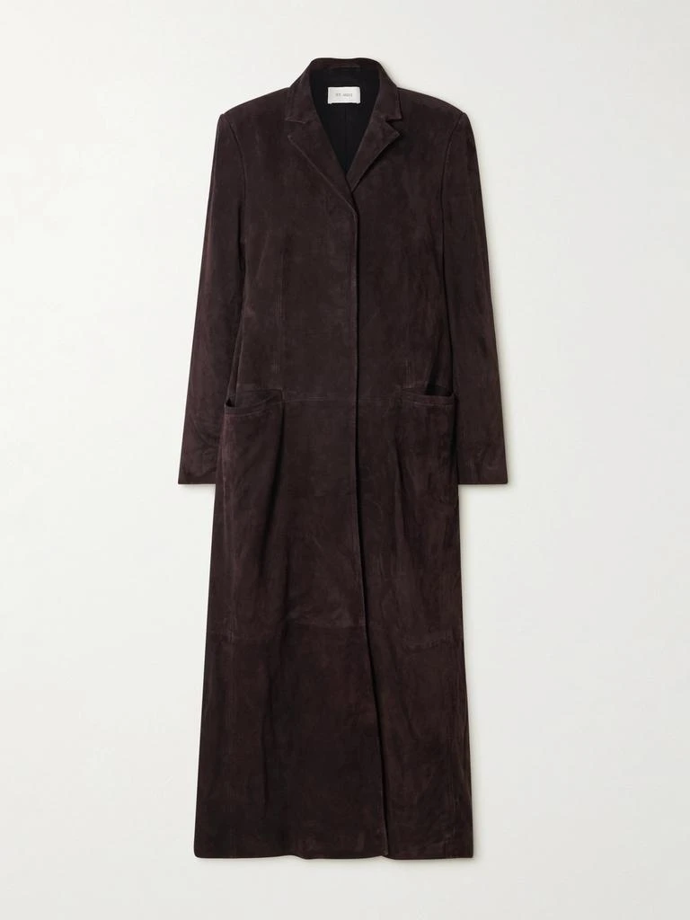 ST. AGNI Suede Coat