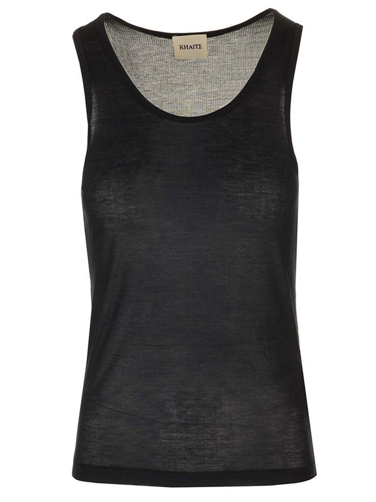 Khaite Black Sleeveless Top