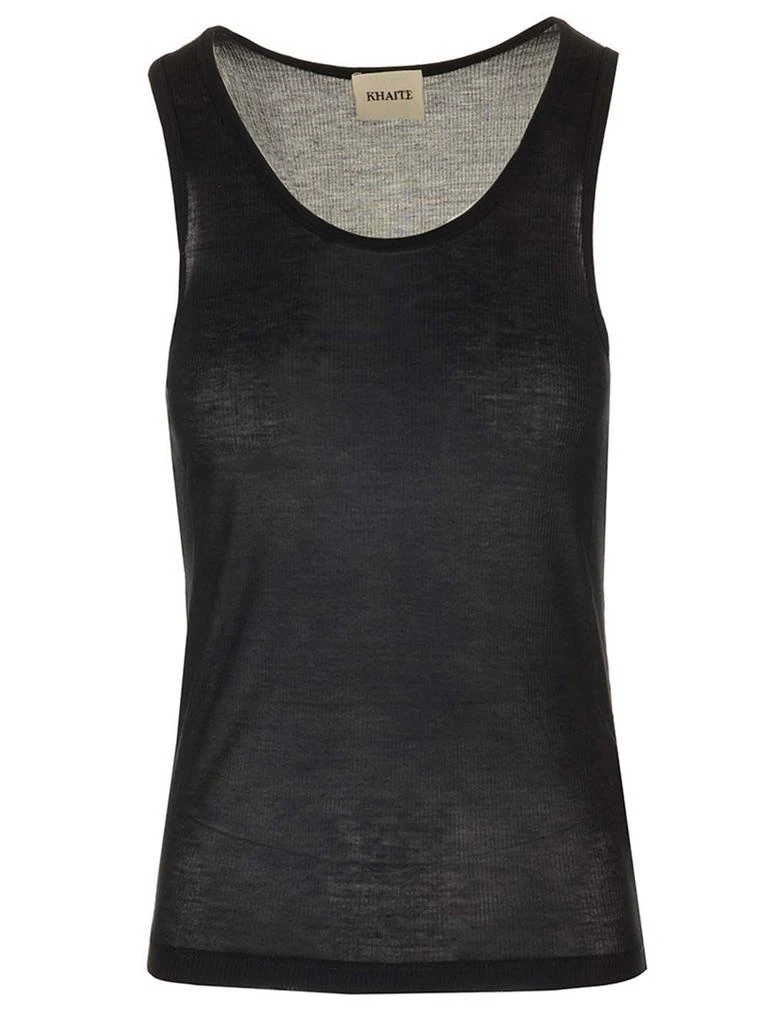 Khaite Black Sleeveless Top 1