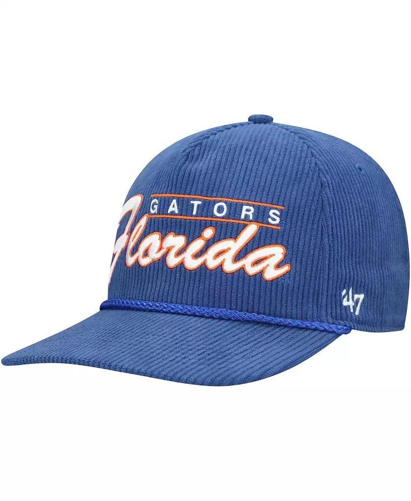 47 Brand Men's Royal Florida Gators Gridiron Double Header Hitch Adjustable Hat 1