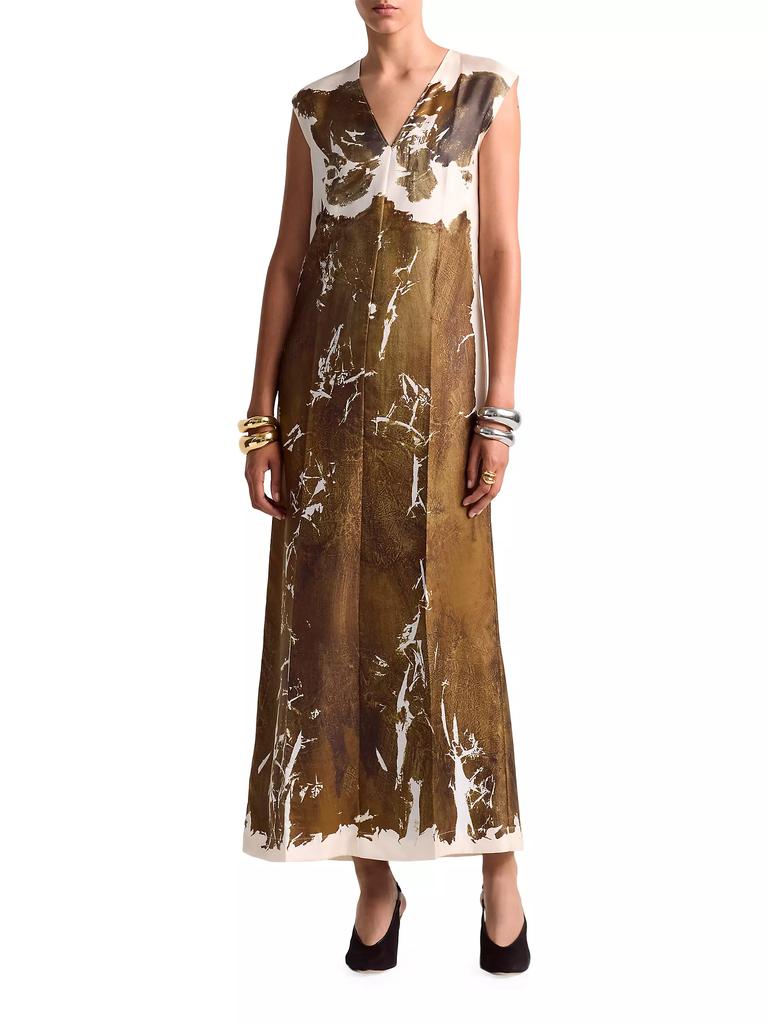 Altuzarra Cherie Printed Silk Maxi Dress