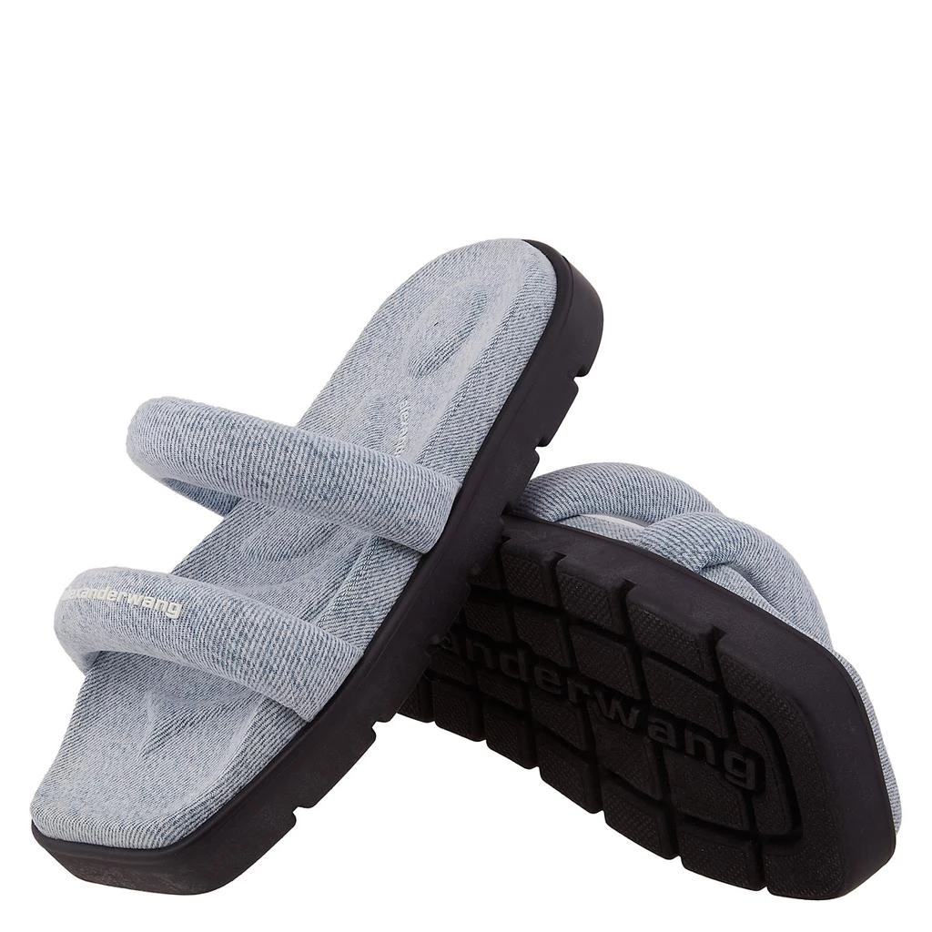 Alexander Wang T by Alexander Wang Jay Denim Flatform Sandals, Brand Size 35 ( US Size 5 ) 2