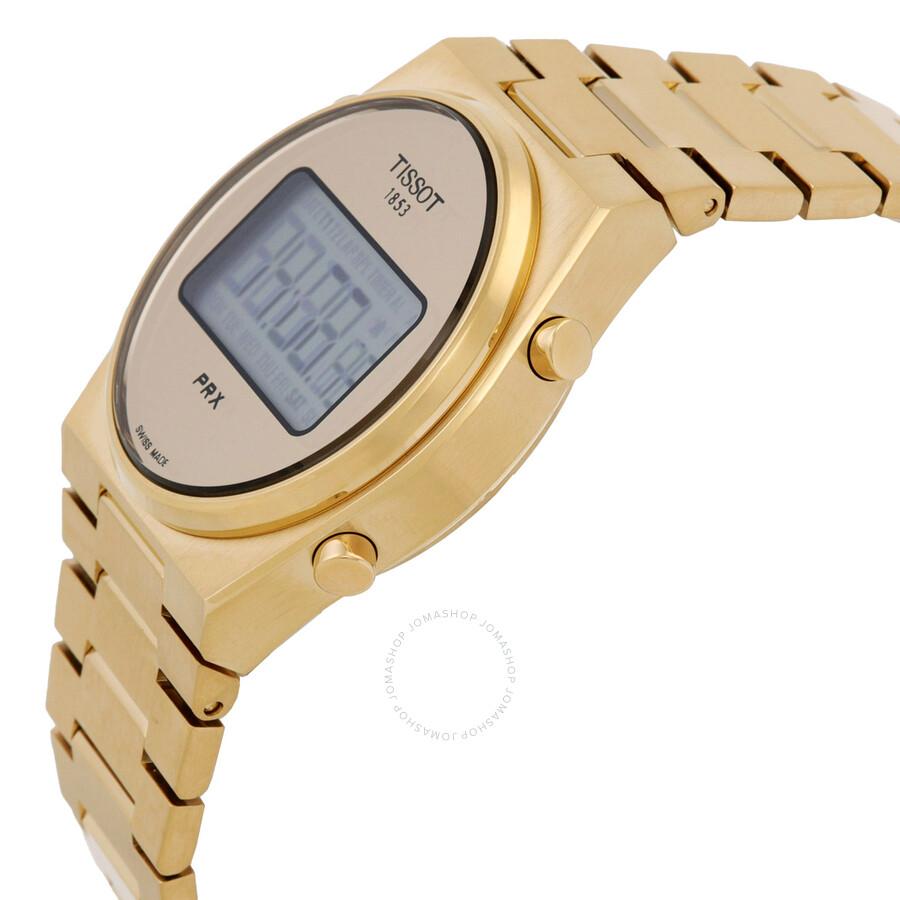 Tissot PRX Digital Quartz Gold Dial Men's Watch T1372633302000