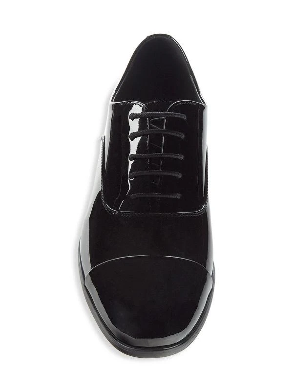 Saks Fifth Avenue Milano Cap Toe Patent Leather Oxfords 6