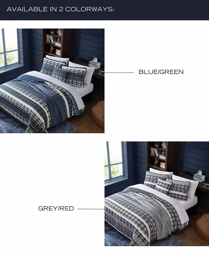 Nautica CLOSEOUT! Marina Cove Cotton Reversible 4 Piece Quilt Set 10