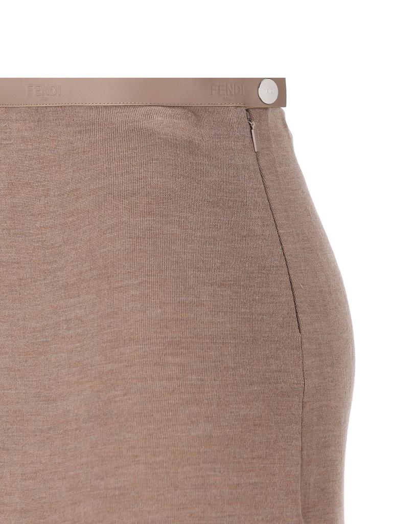 Fendi Slit Detailed Ribbed Skirt – On Sale Now with Up to 52