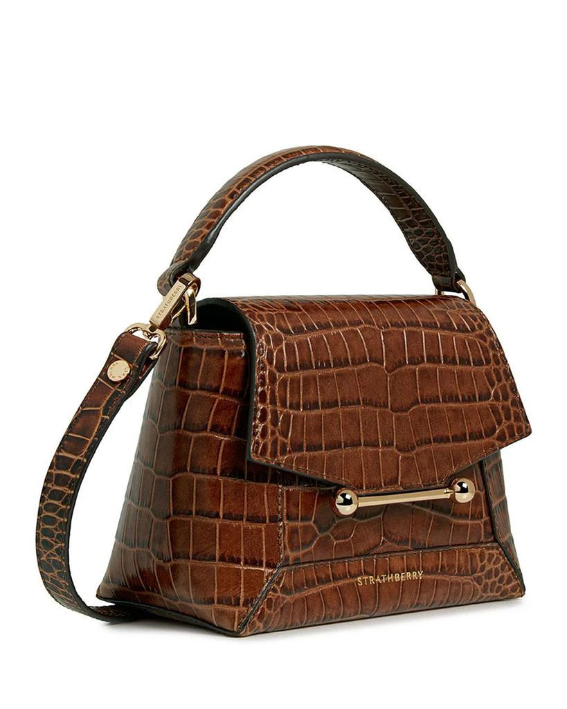 Strathberry Mosaic Nano Soft Embossed Croc Top Handle Bag 6