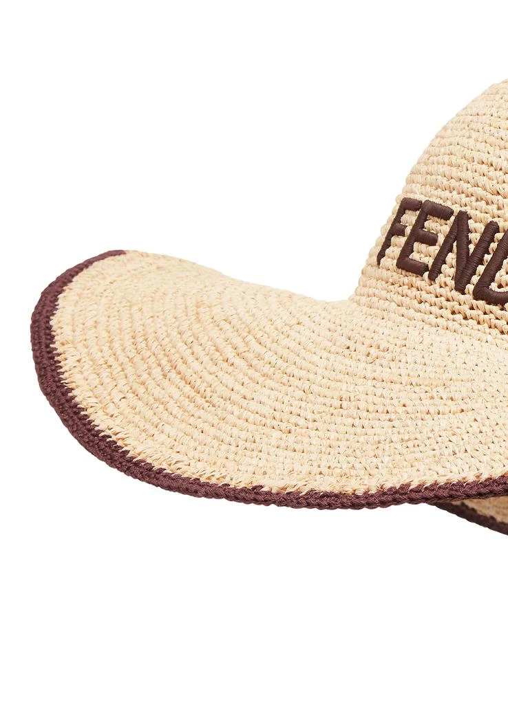Fendi Wide-brimmed hat made of raffia 3
