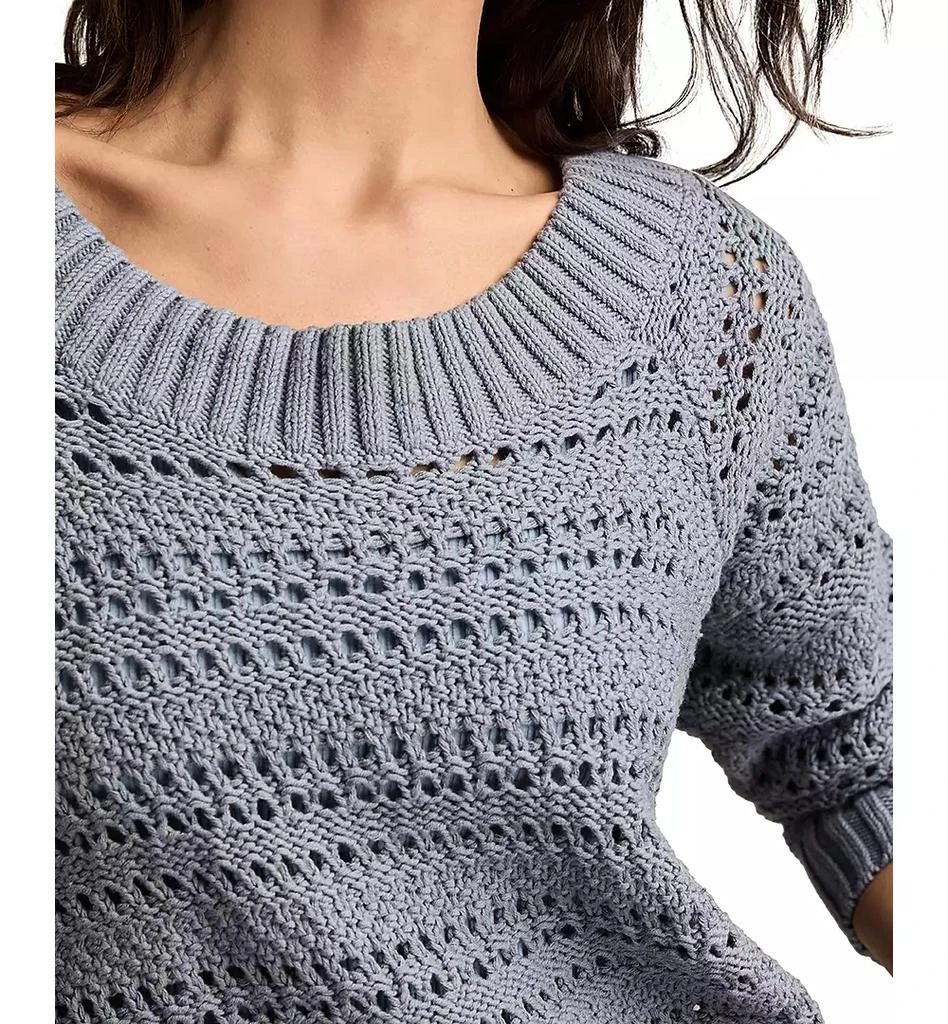 Lucky Brand Women's Off-The-Shoulder Cotton Sweater 4