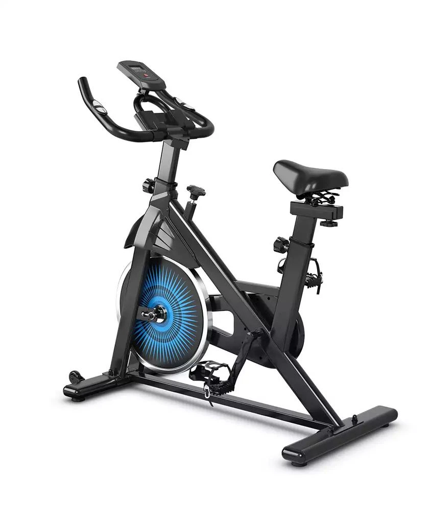 SUGIFT Indoor Silent Belt Drive Adjustable Resistance Cycling Stationary Bike-Blue 10