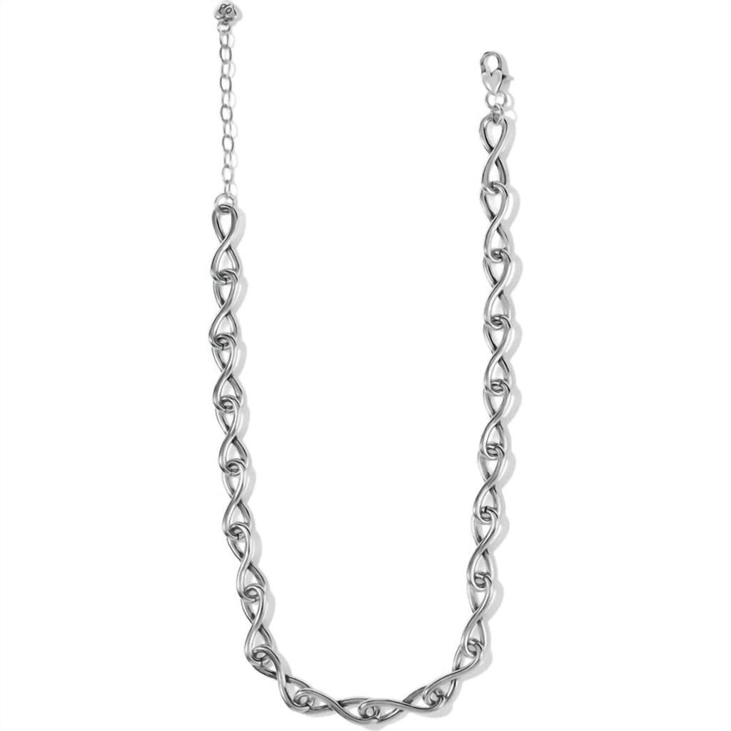 Brighton Women's Interlok Twist Necklace In Silver