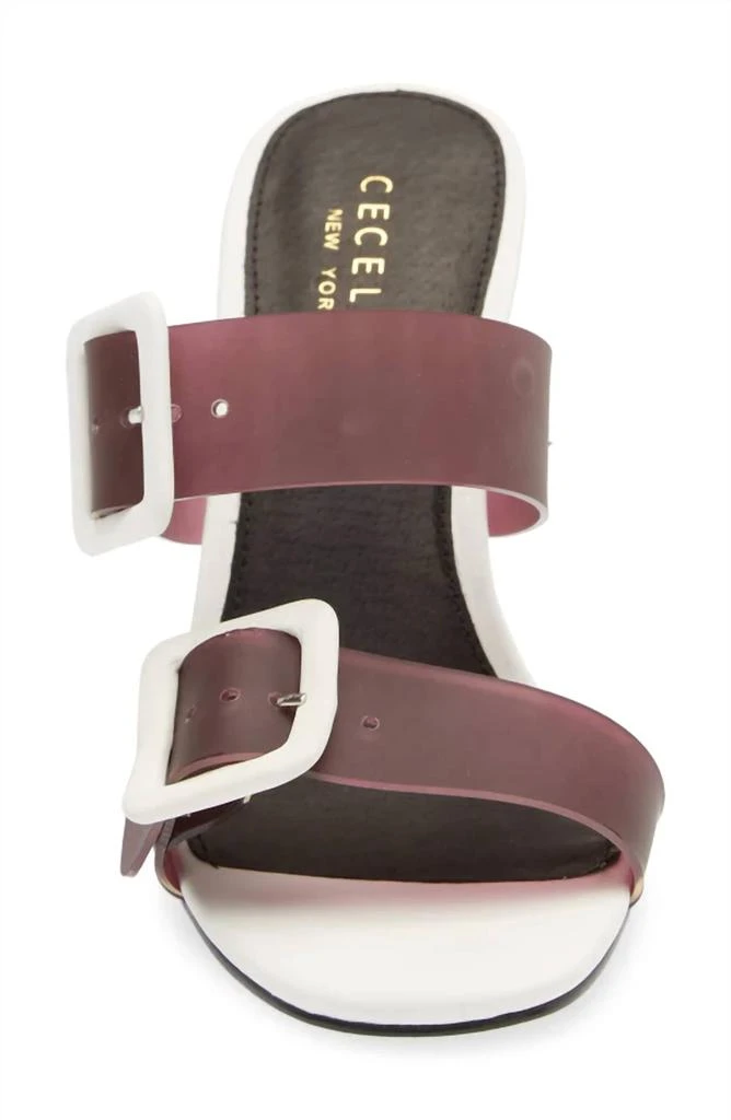 Cecelia New York Vicki Block Heel In Black And White 2