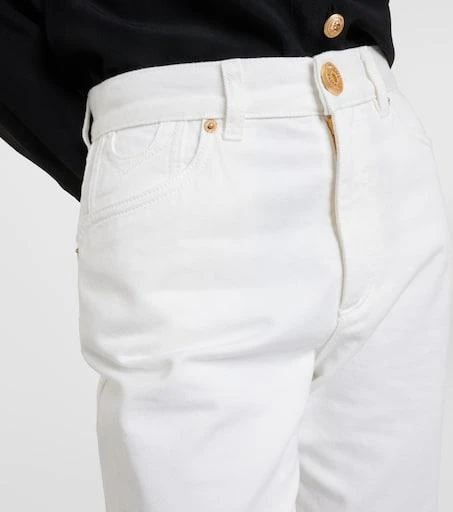 Balmain High-rise straight jeans 4