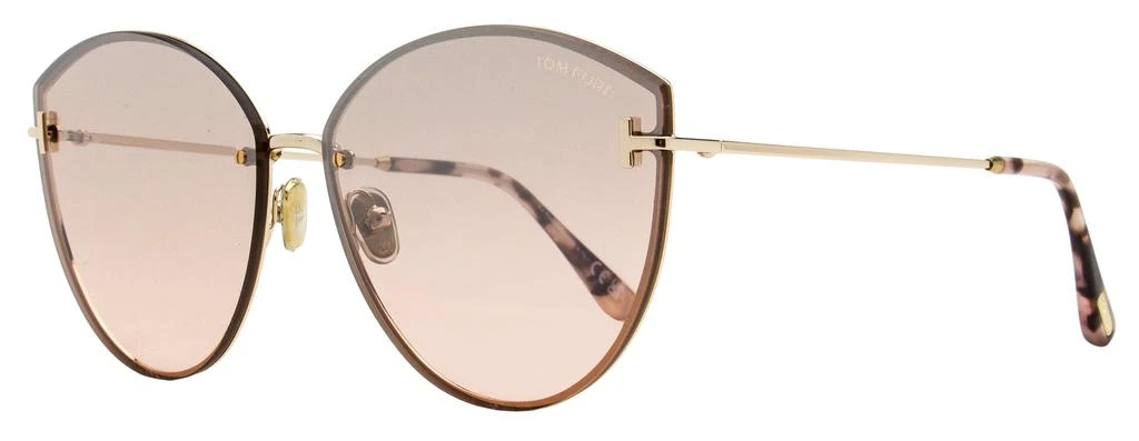 Tom Ford Women's Evangeline Sunglasses TF1106 28U Gold/Rose Havana 63mm 1