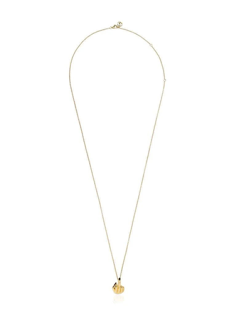 Anissa Kermiche French For Goodnight pendant necklace - women -  Plated Silver/Enamel 1