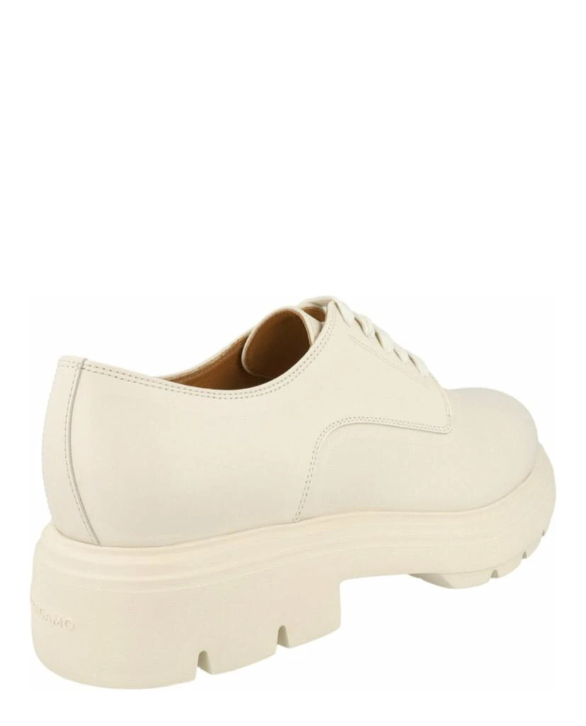 Salvatore Ferragamo Devis Leather Derby Shoes 3