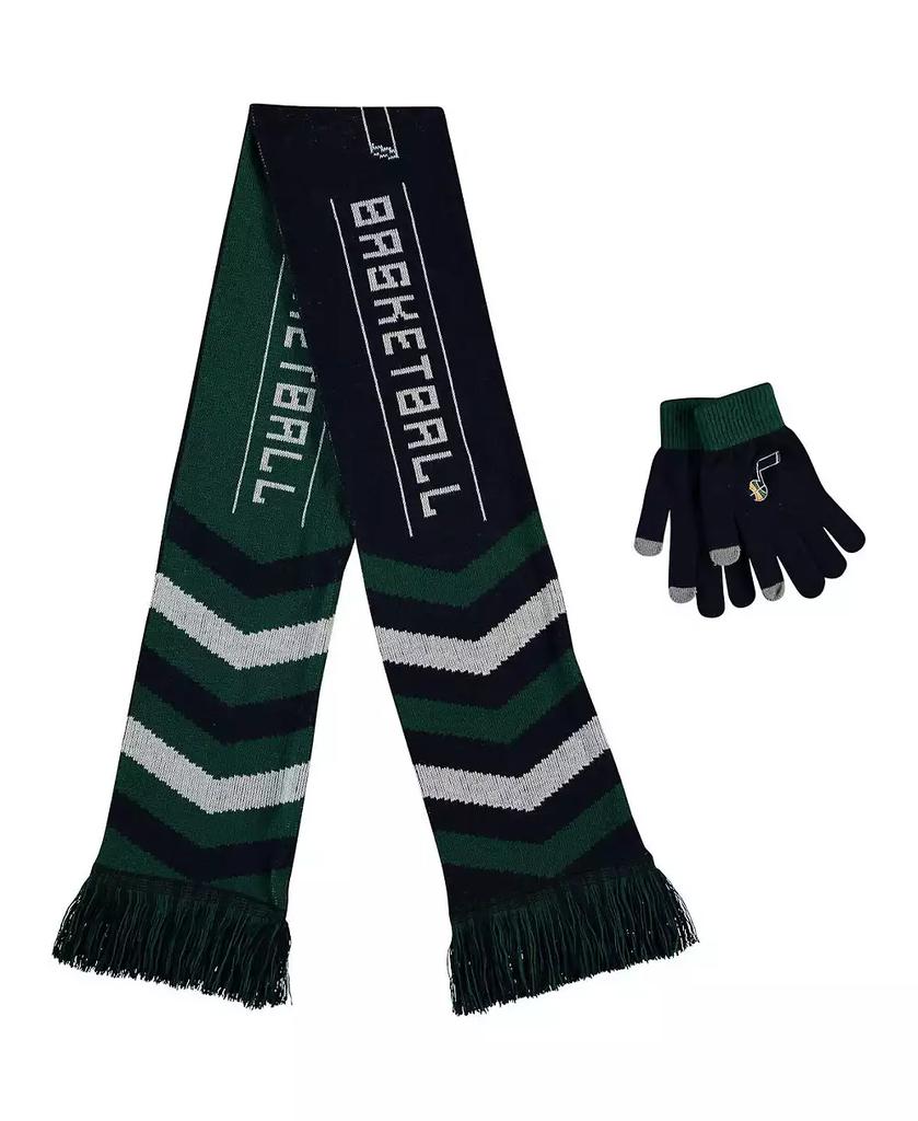 FOCO Men's and Women's Navy Utah Jazz Glove and Scarf Combo Set