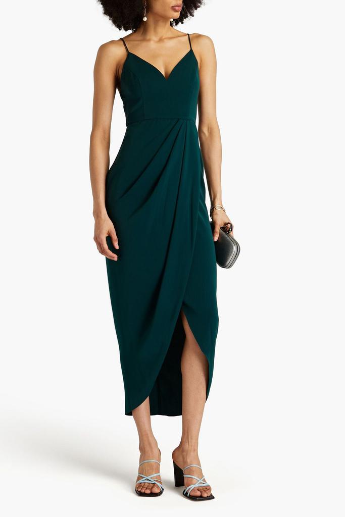 Shona Joy Draped satin midi dress