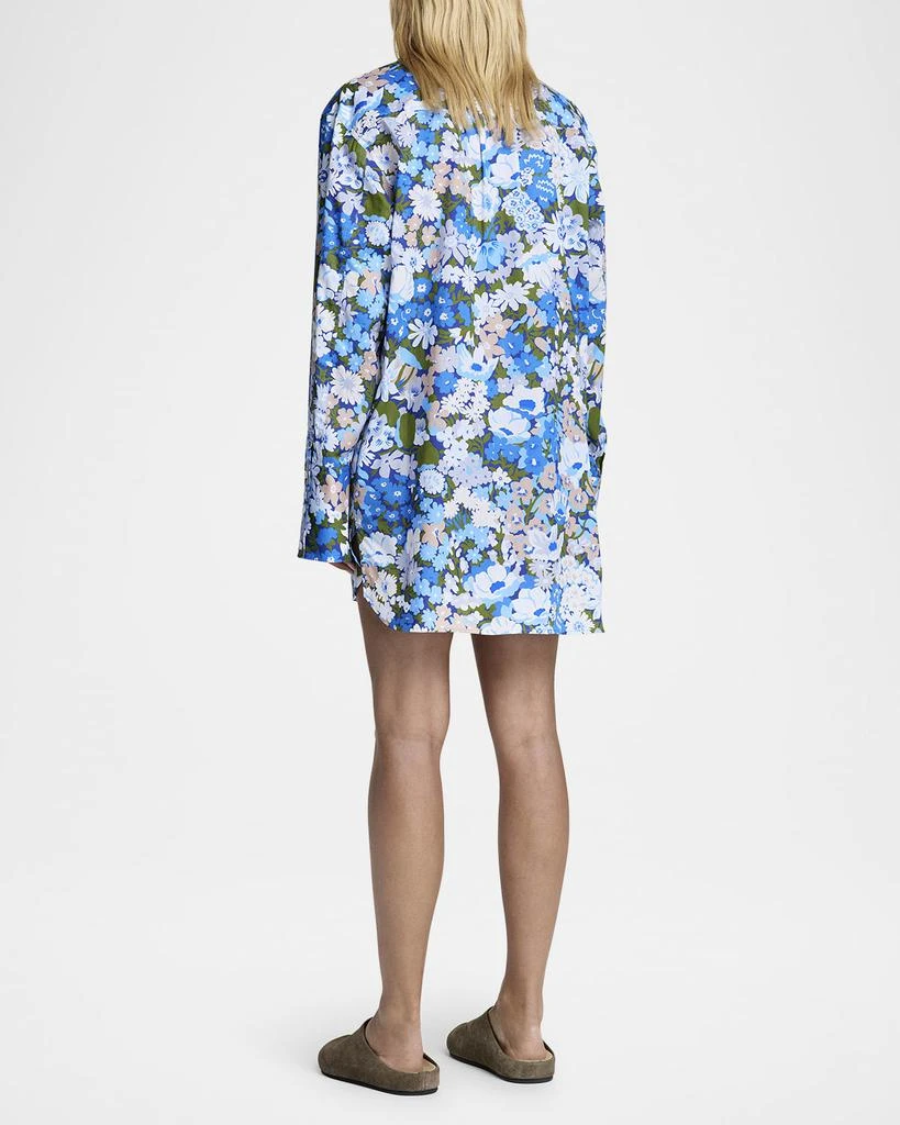 Smythe Floral Over the Head Mini Shirtdress 2