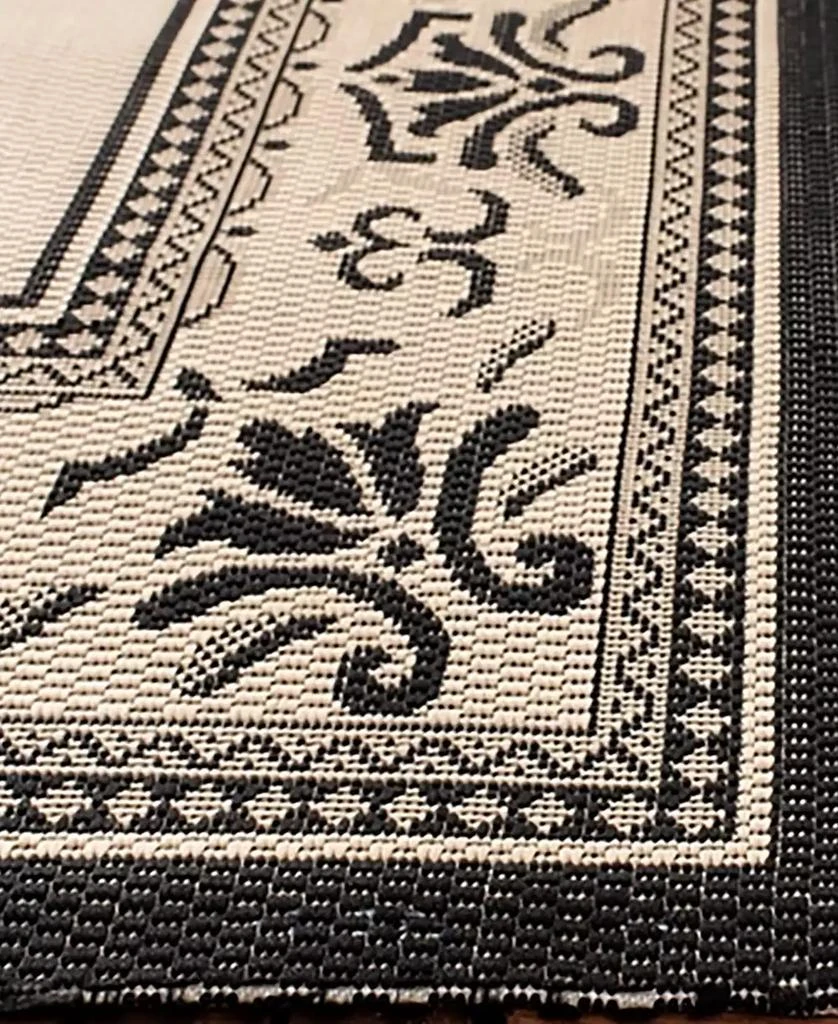 Safavieh Courtyard Sand and Black Area Rug Collection 2